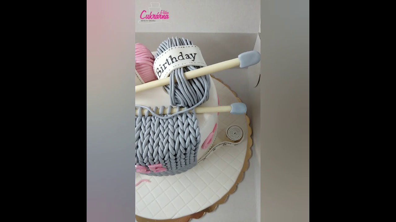 Dort PLETENÍ. Cake KNITTING