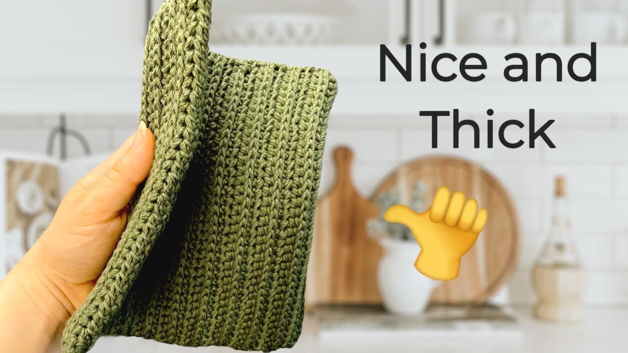 Crochet potholders for beginners | Potholder crochet gift ideas