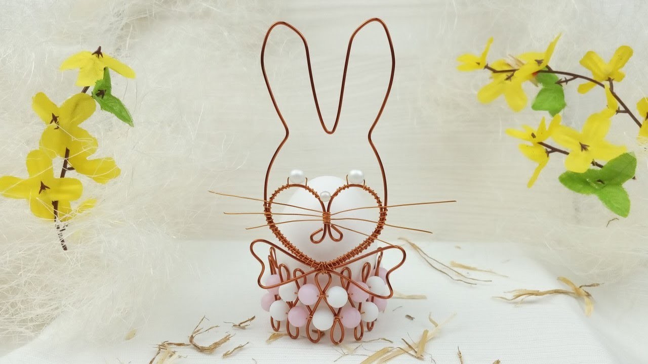 Návod: Velikonoční zajíček - stojánek na vajíčko. DIY Tutorial: Easter Bunny - Egg Stand