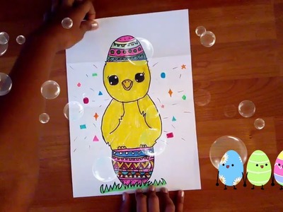 Jak nakreslit velikonoční překvapko ???? .papírové velikonoční vajíčko pro děti
