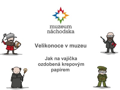 Velikonoce v muzeu - Návod na vajíčka zdobená krepovým papírem