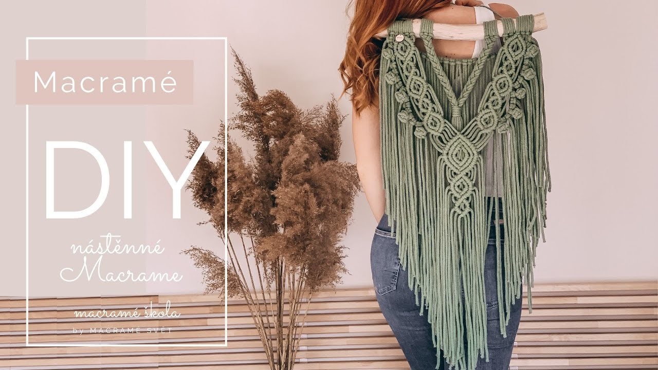 DIY ❤️ Nástěnné Macramé AMELIE by MACRAMÉ SVĚT