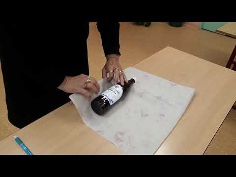 Balení láhve - psaníčko (tutorial)