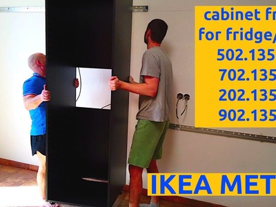 IKEA METOD kitchen High cabinet frame for fridge.oven - assembly instructions 702.135.74 202.135.76