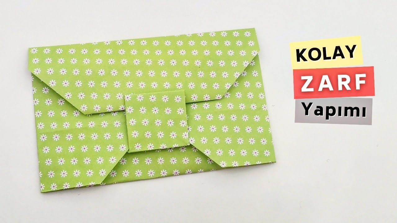 Kağıttan Kolay Mektup Zarf Yapımı, Origami Zarf Nasıl Yapılır?