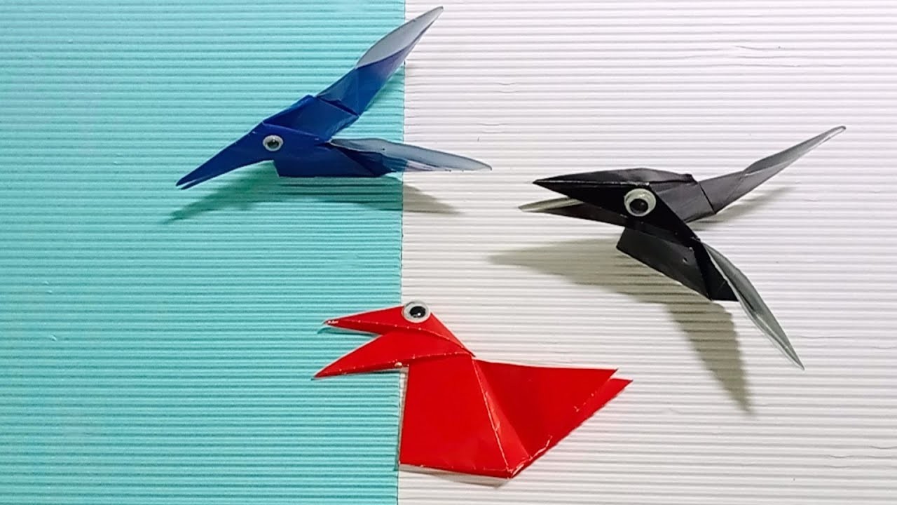 How to make origami birds step by step