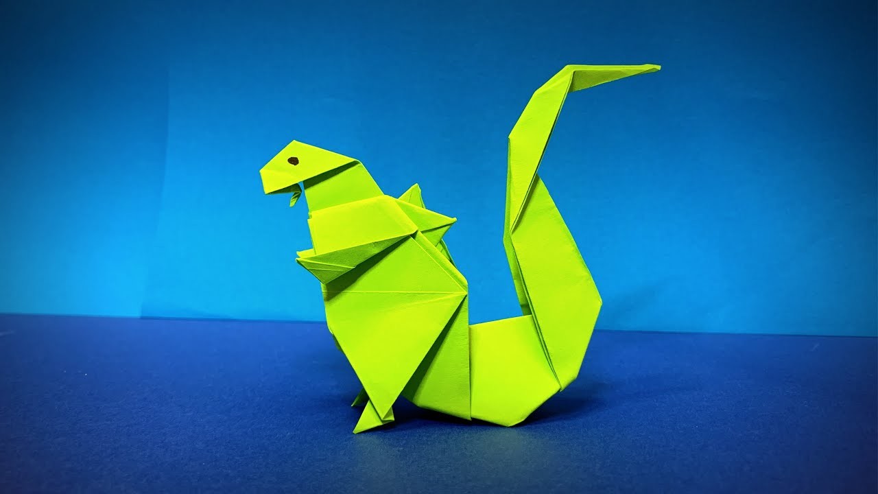 How to Make a Paper Godzilla | Origami Godzilla | Origami Dinosaur | Easy Origami ART Paper Crafts