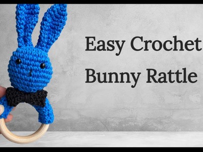 ???? Baby Rattle Crochet ???? Bunny Rattle. Amigurumi Rattle ???? Crochet Rattle Toy. Crochet Teething Ring