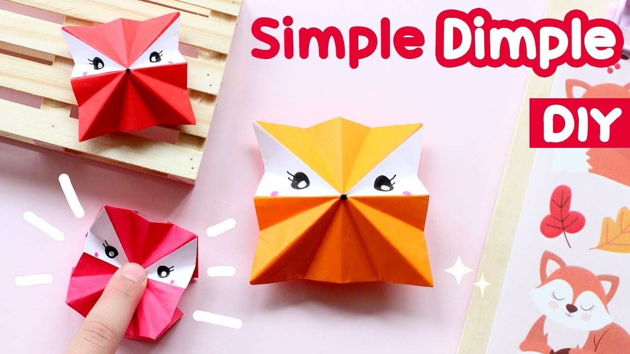 Simple Dimple DIY Fox, Pop it DIY, fidget toy