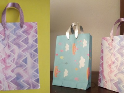 Jak vyrobit krásné jednoduché Dárkové papírové tašky.Udělej si sám Dárková papírová taška ♥♥