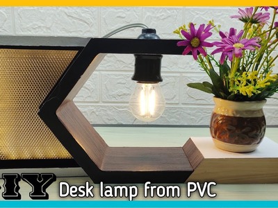 DIY Lampu hias dari PVC || tutorial membuat lampu meja