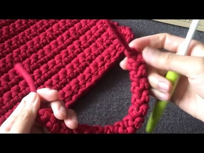 分解教程：how to crochet a Handle 包包把手钩织