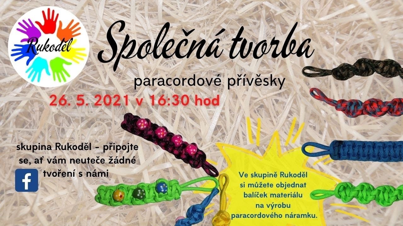 Rukoděl - společné tvoření paracordových přívěsků