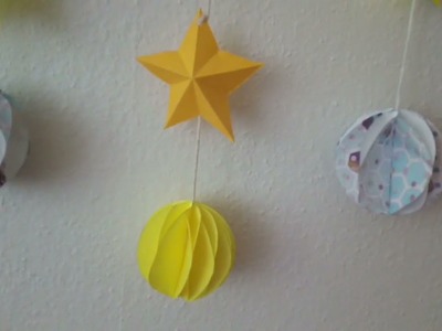 Jak si vyrobit jednoduché dekorativní papírové koule.Udělejte si papírové koule.Honeycomb ball