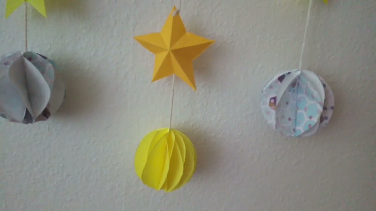 Jak si vyrobit jednoduché dekorativní papírové koule.Udělejte si papírové koule.Honeycomb ball