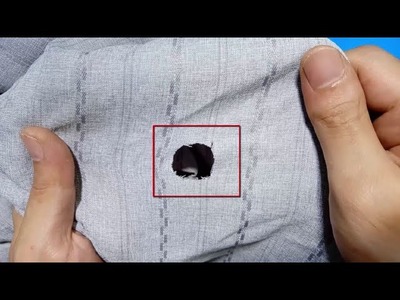 Tutorial. how to fix a hole on clothes invisibly