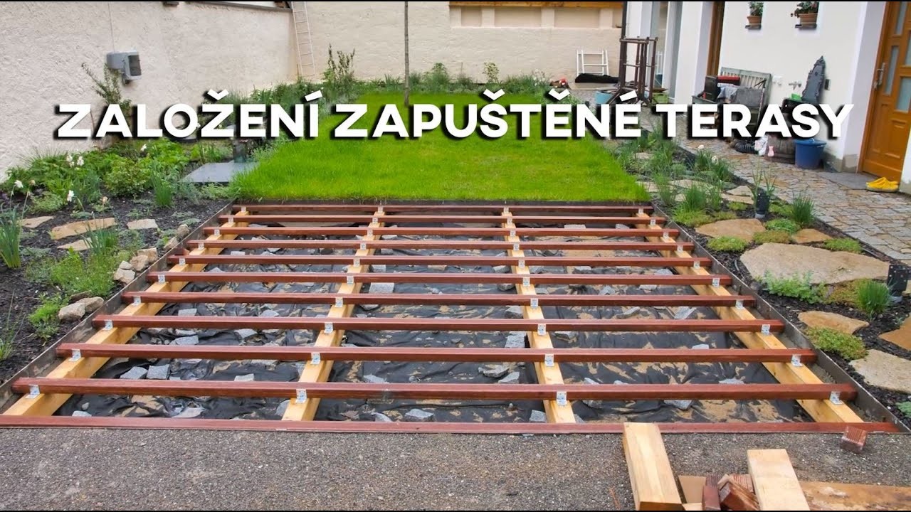 Založení zapuštěné terasy