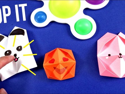 Оригами Pop It из бумаги | Origami Paper Pop It | DIY TikTok Fidget Toy | Антистресс игрушка ПОП ИТ