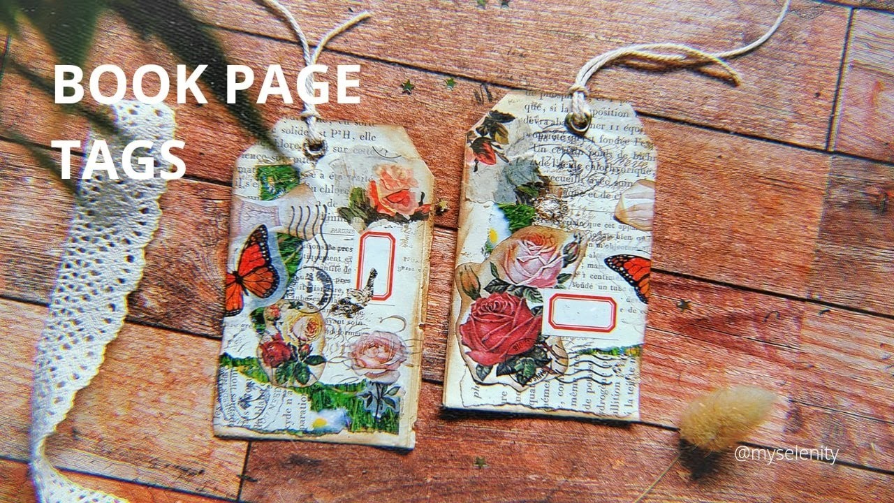 TUTO JUNK | Book page TAGS ♡