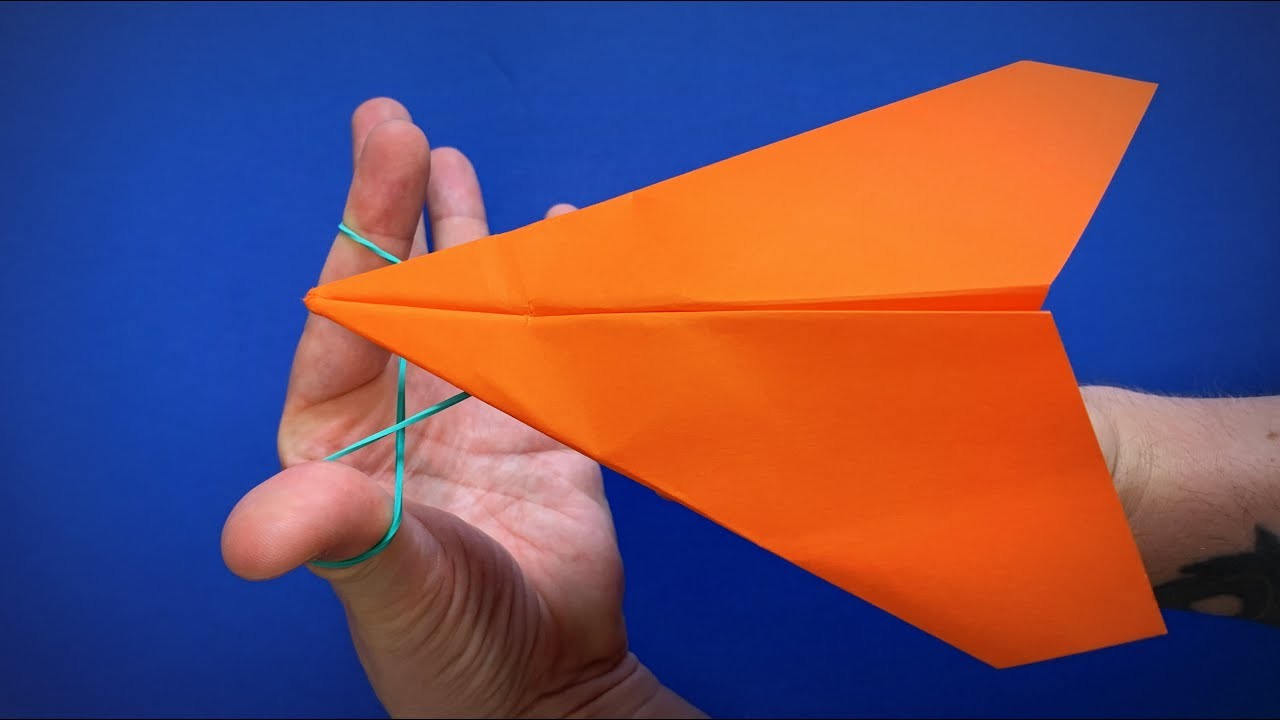 How to Make a Paper Plane that Shoots a Slingshot and Flies Far | Origami Airplane Easy Origami ART