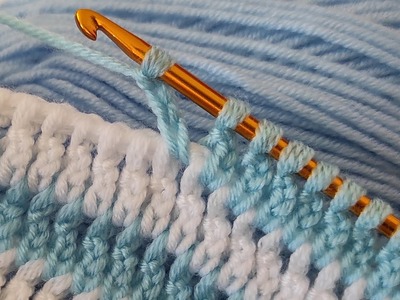 Tunisian crochet baby blanket pattern easy for beginners ~ Dıy Tunisian Crochet Blanket Pattern