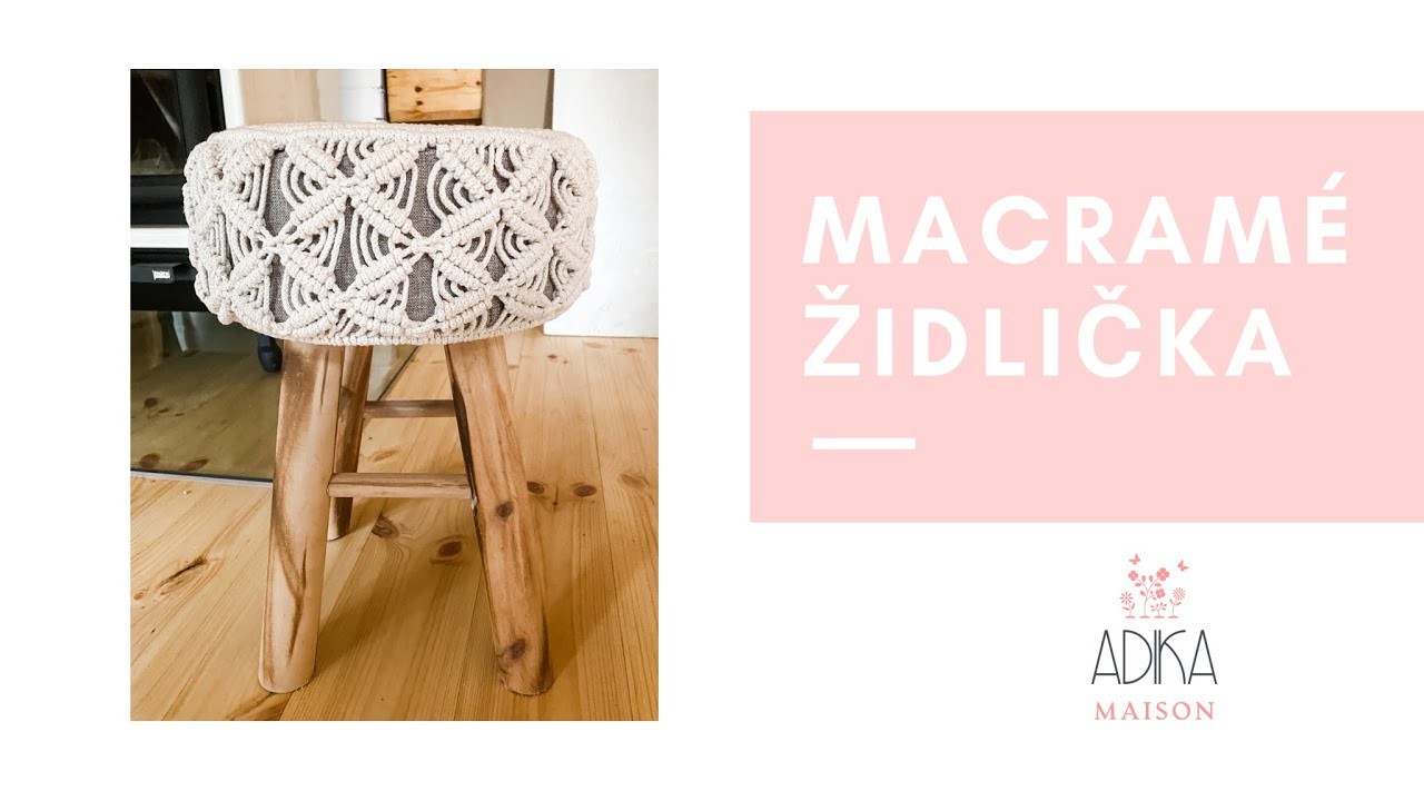 Macramé Židlička II. DIY