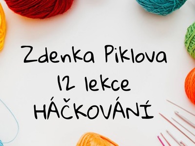 Háčkování,reliéfní sloupek zepředu a zezadu