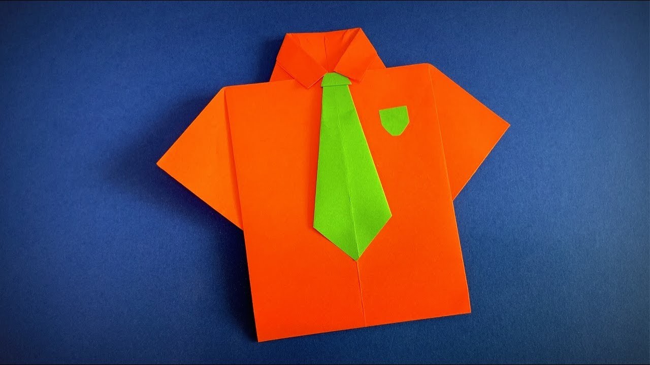 How to Make a Paper Shirt with Tie | Origami Shirt with Tie | Easy Origami ART