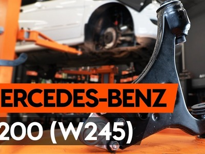 Jak vyměnit předního rameno na MERCEDES-BENZ B200 (W245) [NÁVOD AUTODOC]