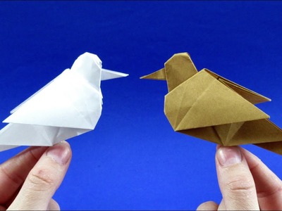 Как сделать птичку из бумаги ???? Оригами птичка