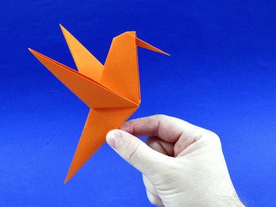 Оригами для начинающих - Колибри из бумаги
