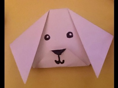 Zvířata z papíru.origami pes.origami pro dětí.pes z papíru-super jednoduché a roztomilé