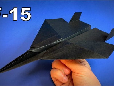 How to Make a Paper Airplane F-15 Jet Fighter That Fly Far | Origami Airplane | Easy Origami ART