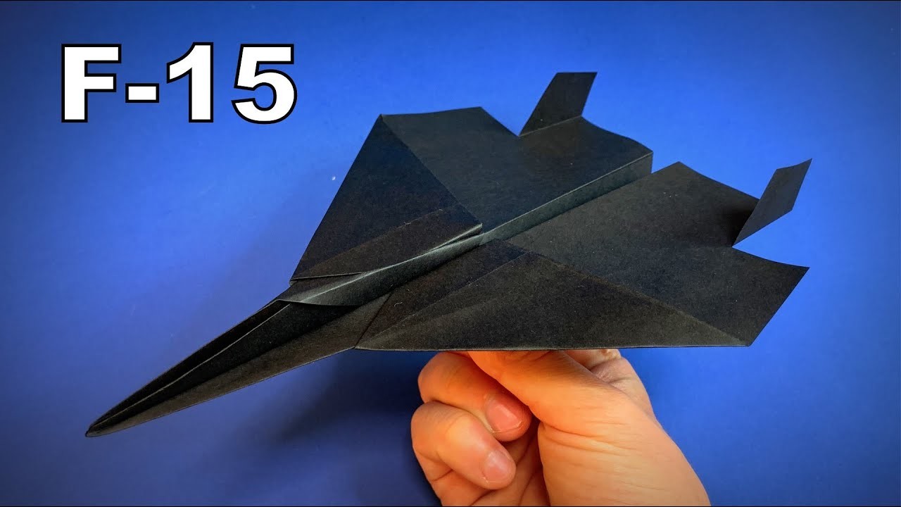 How to Make a Paper Airplane F-15 Jet Fighter That Fly Far | Origami Airplane | Easy Origami ART