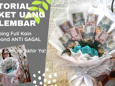 Tutorial Buket Uang 10 Lembar || 10 sheet money bouquet tutorial