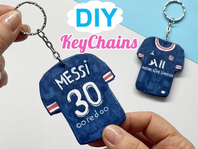 Cách làm móc khóa bằng giấy hình áo Messi 30 | DIY Keychains Messi 30 | Liam Channel