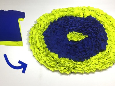 ✅ Clever Sewing Tips and Tricks to Make Doormat from Old T-shirts.DIY Doormat