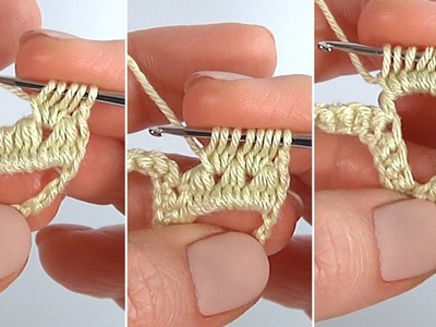 Learn NEW STITCH: Crochet Quick and FUNNY.UNIQUE STITCH.How to DO STITCH PATTERN