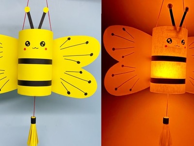 Cách làm LỒNG ĐÈN TRUNG THU Con Ong Bằng Giấy Đơn Giản | DIY - How To Make A Paper Lantern