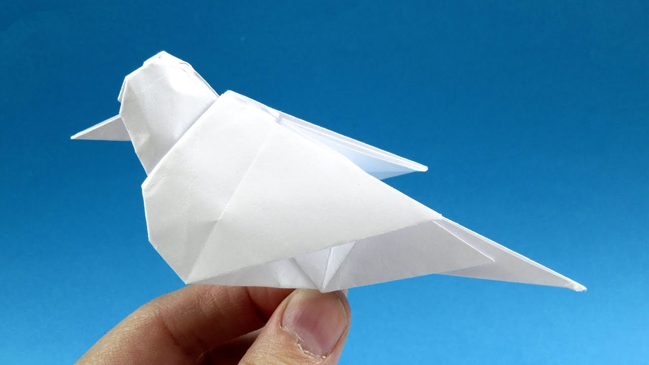 How to make a bird out of paper - Origami bird