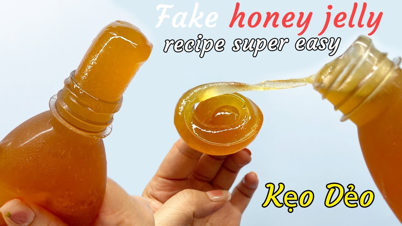 Làm Theo TikTok triệu View - Cách làm KẸO DẺO Fake honey jelly | Recipe super easy | Liam Channel