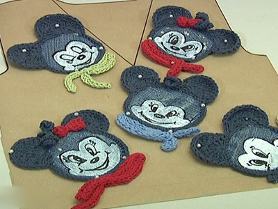 Crochet Minnie Mouse Applique. Crochet For Baby Kids Adult.Crochet Pattern