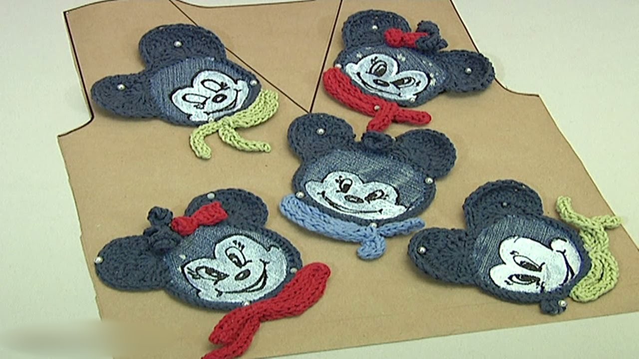 Crochet Minnie Mouse Applique. Crochet For Baby Kids Adult.Crochet Pattern