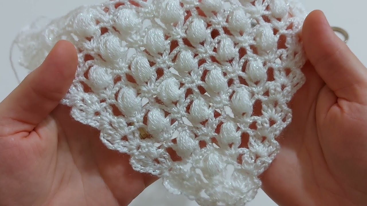 How to Crochet Triangle Shawl. Easy Crochet Knitting Shawl Pattern For Beginners. Crochet Shawl