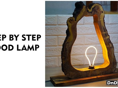 Woodturning Project - Wooden Lamp - Filament LED Line