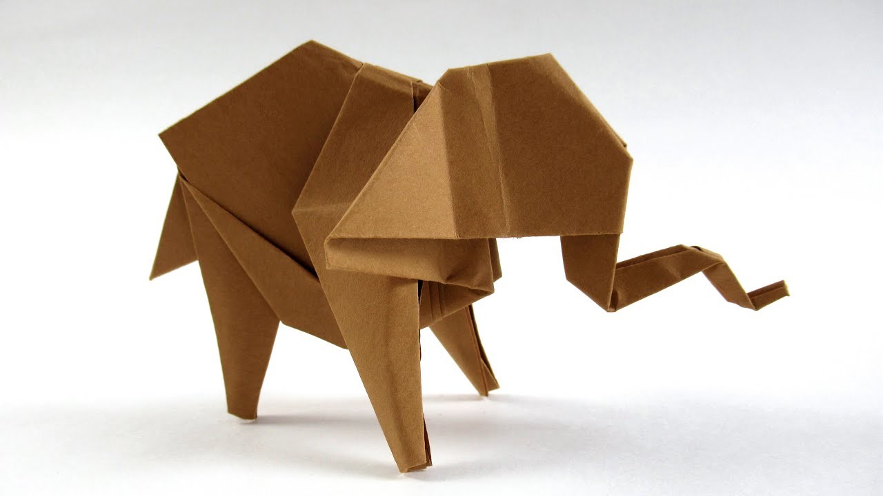 How to make an elephant out of paper - easy origami elephant