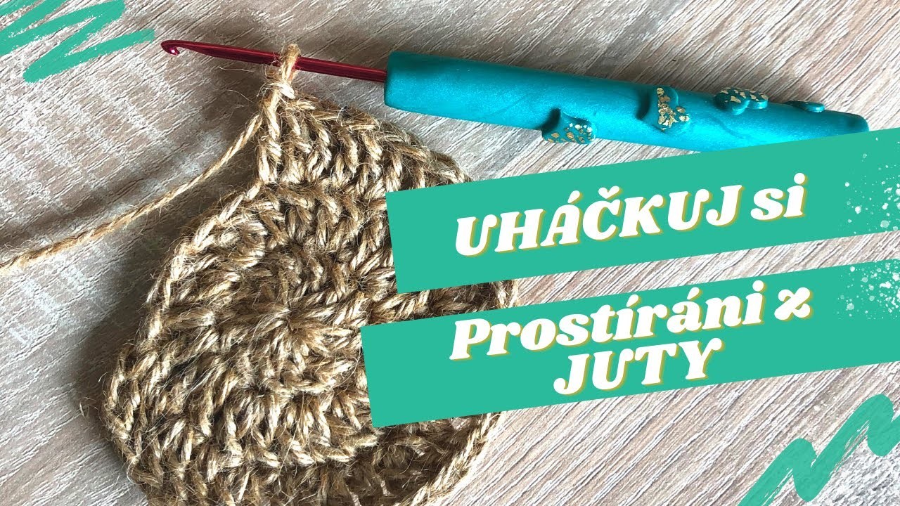 Jak uháčkovat prostírání v BOHOSTYLU z JUTA provázku podle LucyFoxGreen