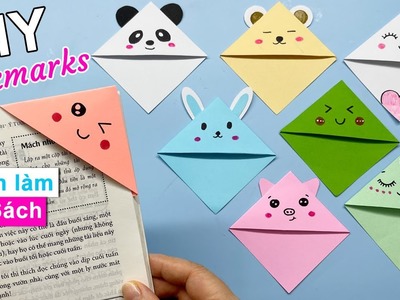 Cách làm KẸP SÁCH Cute | DIY Bookmark | How to make paper Bookmark | Liam Channel