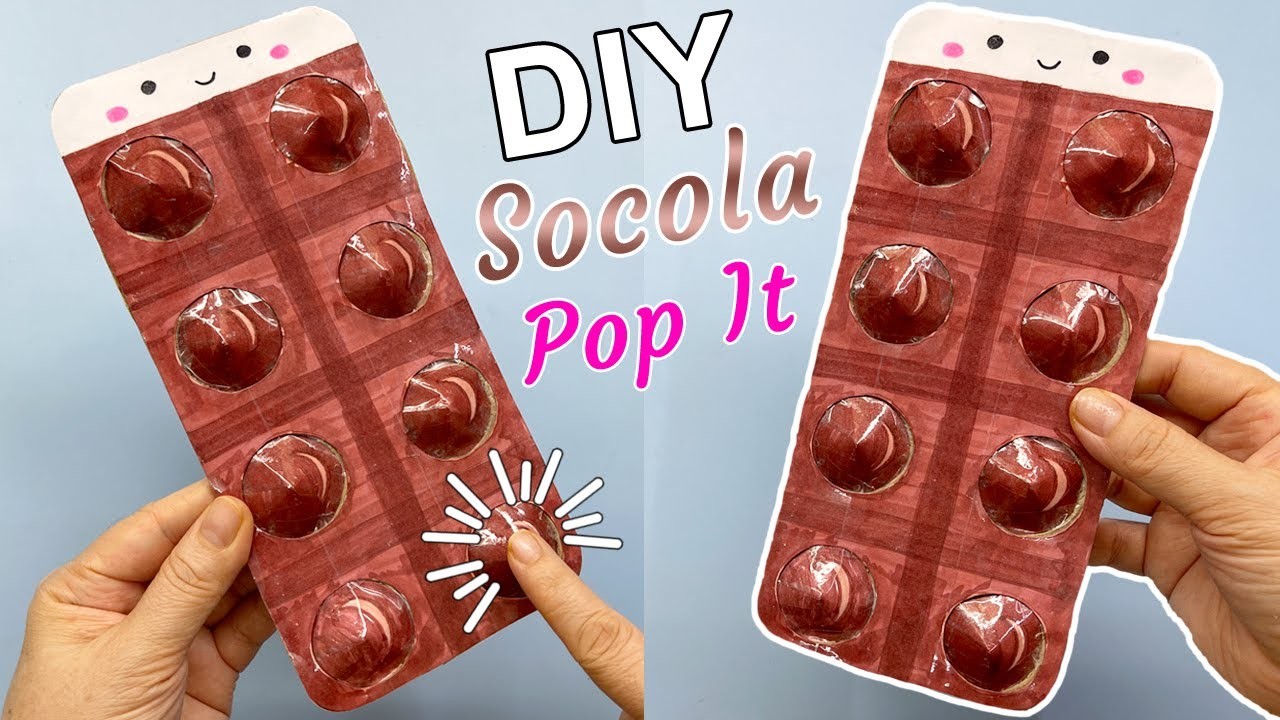 Cách làm Pop It SOCOLA | DIY Socola POP IT | How to make paper Socola Pop It | Liam Channel