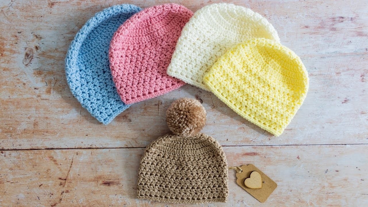 How to Crochet a Baby Hat (A QUICK and EASY Tutorial)